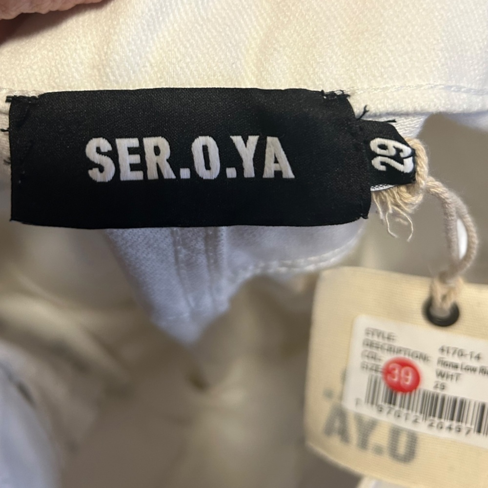 SER.O.YA Fiona Low Rise Jeans White - Picture 7 of 7